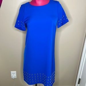 Calvin Klein Blue Short Sleeve Dress